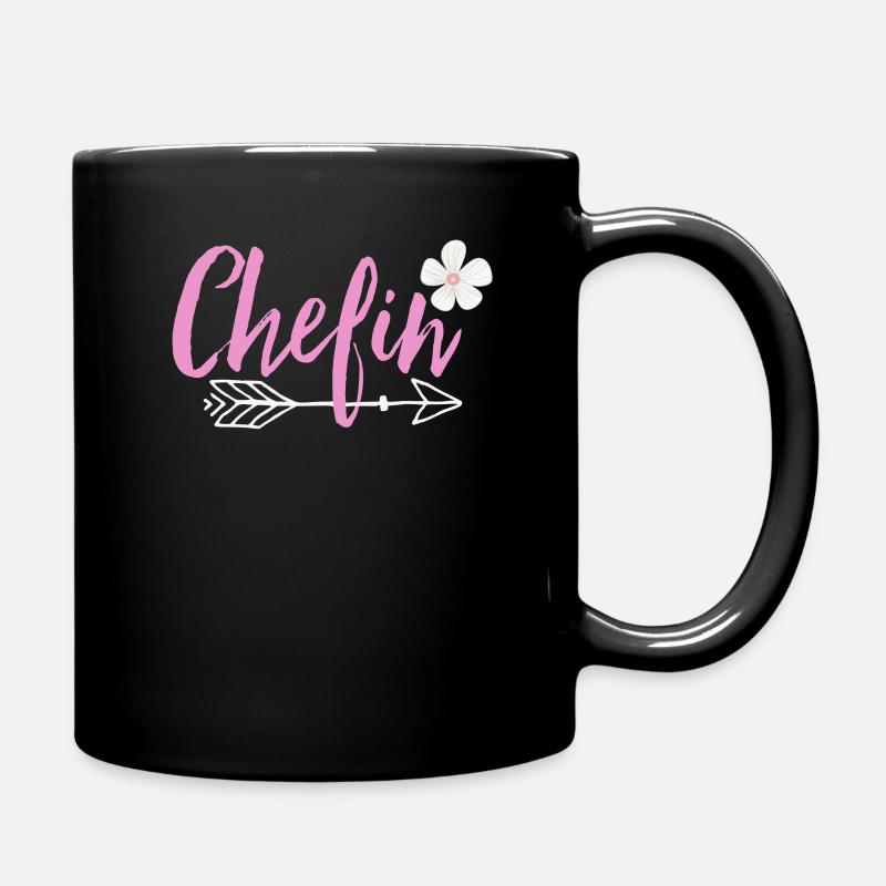 Chefin - Tasse einfarbig - Schwarz