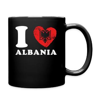 Albanien J’aime l’Albanie - Mug uni - noir - Droite