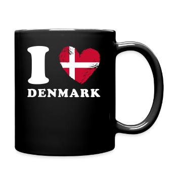 Dänemark J’aime le Danemark - Mug uni - noir - Droite