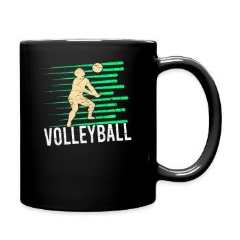 Volleyball - Full Colour Mug - black - Right