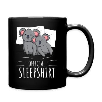Kaola Sleeping Shirt Koala Lover Gift - Full Colour Mug - black - Right