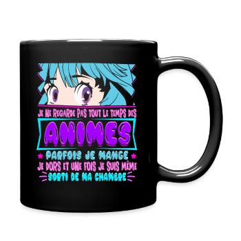 Manga Anime Cosplay Otaku Japonais Dessin Animé - Mug uni - noir - Droite