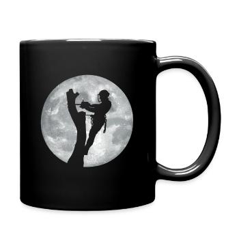 Funny Chainsaw Arborist Gift - Full Colour Mug - black - Right