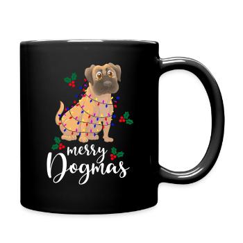 Chien joyeux - Mug uni - noir - Droite