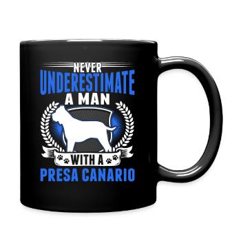 Presa Canario Mann Dogo Canario - Tasse einfarbig - Schwarz - Rechts