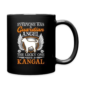 Kangal Schutzengel Anatolischer Hirtenhund - Tasse einfarbig - Schwarz - Rechts