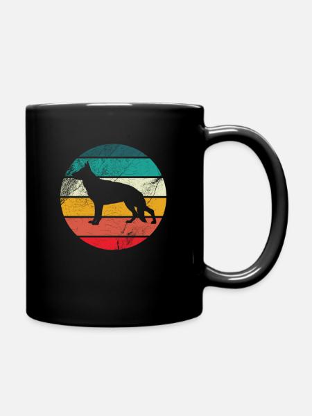 Schäferhund - Tasse einfarbig - Schwarz