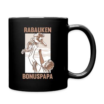 Rabauken Bonuspapa - Tasse einfarbig - Schwarz - Rechts