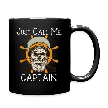 Sailing - Just call me Captain - Full Colour Mug - black - Right