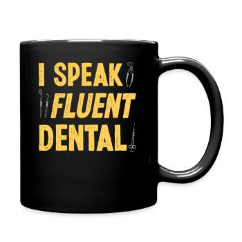 Dentist Dental Assistant Hygienist - Full Colour Mug - black - Right