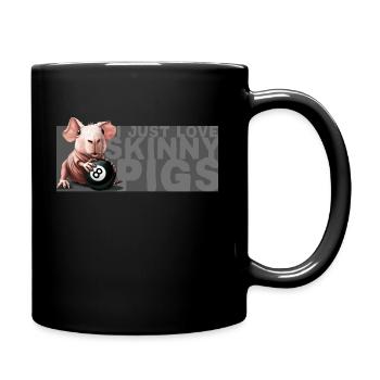 Drôle j’aime Skinny Pig Sea Soakers - Mug uni - noir - Droite