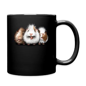 Mignon cochon d’Inde Amis Cadeau - Mug uni - noir - Droite