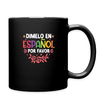 Spanischlehrer Spanisch Lehrer Schule Geschenk - Tasse einfarbig - Schwarz - Rechts