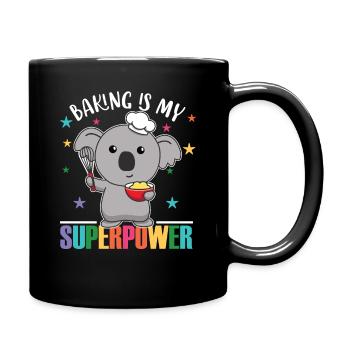 Baking is my superpower sweet koala baking - Full Colour Mug - black - Right