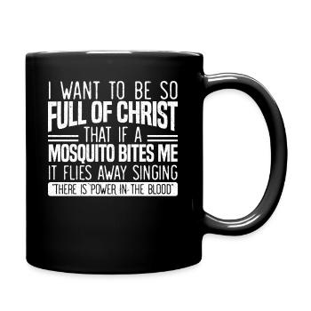 Funny Christian Religious Servant Of God - Full Colour Mug - black - Right