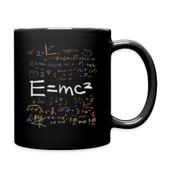Physics and Math Formulas EMC2 - Full Colour Mug - black - Right