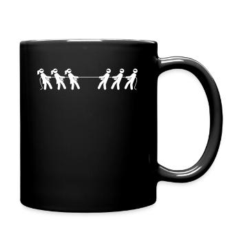 Tug-of-war gift - Full Colour Mug - black - Right