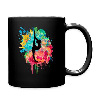 Gymnastique et gymnastique - PopArt Style - Mug uni - noir - Droite