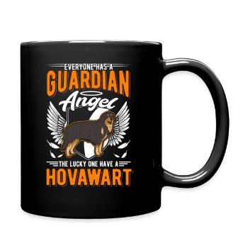 Hovawart Guardian Angel - Full Colour Mug - black - Right
