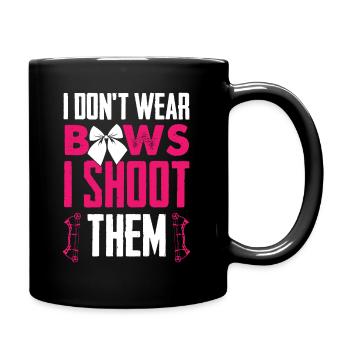 Funny Archery Archer Girl - Full Colour Mug - black - Right