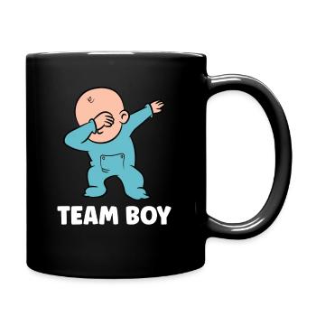 Révélation de genre Team Boy - Mug uni - noir - Droite