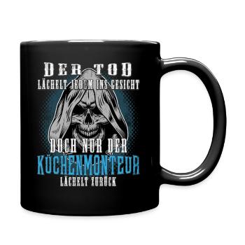 Küchenmonteur Shirt bedruckt - Tasse einfarbig - Schwarz - Rechts
