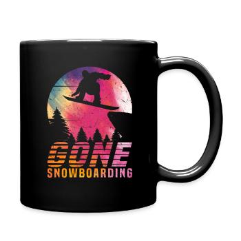 Freestyle Snowboarder Snowboard Gone Snowboarding - Tasse einfarbig - Schwarz - Rechts