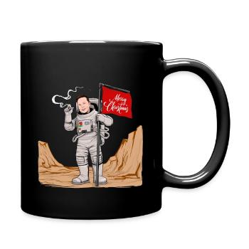 Merry Christmas Space - Mug uni - noir - Droite