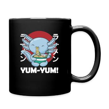 Japonais Axolotl Ramen kawaii Nouilles Axolotls - Mug uni - noir - Droite