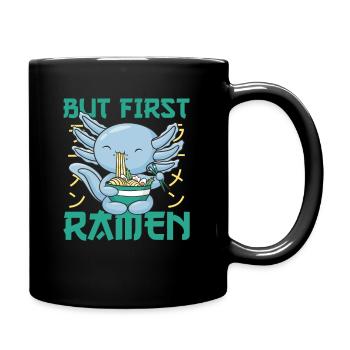 Japonais Axolotl Ramen kawaii Nouilles Axolotls - Mug uni - noir - Droite