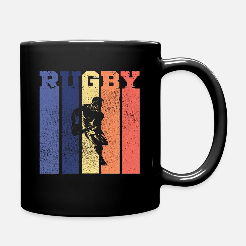 Rugby Bande vintage Cadeau Supporter de Rugby - Mug uni - noir