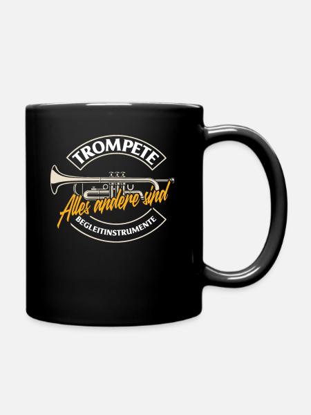 Trompete Trompeter Trompeten Spieler - Tasse einfarbig - Schwarz