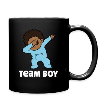 Gender Reveal Baby Shower Team Boy - Mug uni - noir - Droite