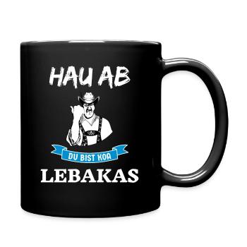 GRANTLER-SHIRT – DU BIST KOA LEBERKÄS - Tasse einfarbig - Schwarz - Rechts