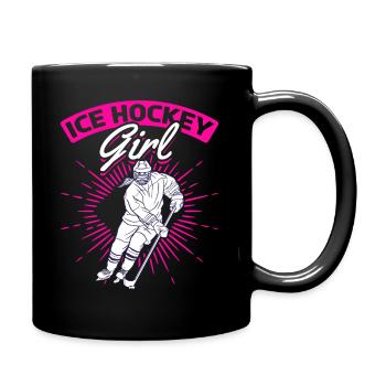 Hockey sur glace Fille Eishockey Eishockeyspieler Hockey - Mug uni - noir - Droite