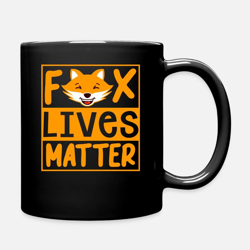Fuchs - Tasse einfarbig - Schwarz