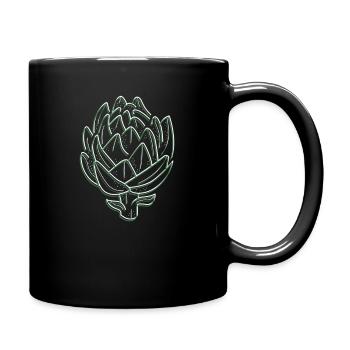 Artichoke Lineart - Full Colour Mug - black - Right