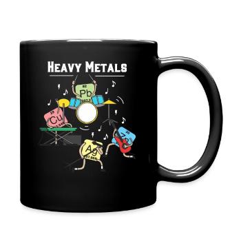 Heavy Metals Chemistry Physics Periodic Table Art - Full Colour Mug - black - Right