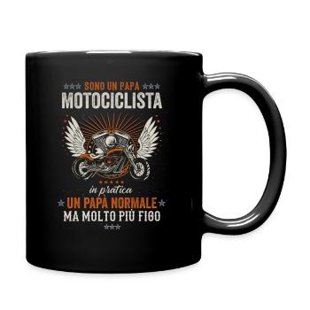Papà Motociclista Più Figo Moto per Festa del Papà - Tasse einfarbig - Schwarz - Rechts