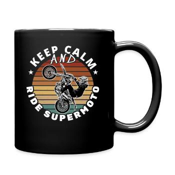 Supermoto / Supermotard / Supermoto Wheelie - Mug uni - noir - Droite
