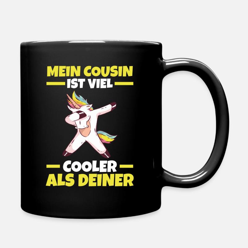 Cooler Cousin - Tasse einfarbig - Schwarz