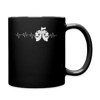 Optométriste Ophtalmologiste Médecin Heartbeat Optométrie Ar - Mug uni - noir - Droite
