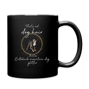 Entlebucher Mountain Dog Glitter Dogs - Mug uni - noir - Droite