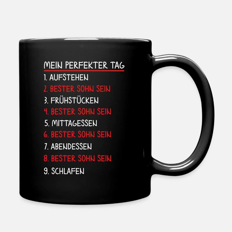 Bester Sohn - Tasse einfarbig - Schwarz
