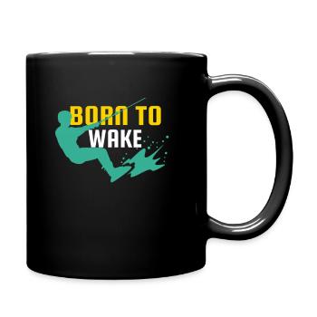 Wakeboard Né pour Wakeboarder Wakeboarding - Mug uni - noir - Droite