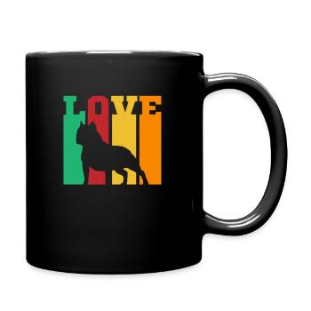 American Bully Pitbull Bulldog Gift - Full Colour Mug - black - Right
