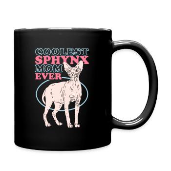 Sphynx Maman Chat Maman Chat Propriétaire Cadeau - Mug uni - noir - Droite