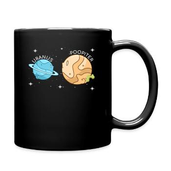 Uranus Poopiter - Uranus Planet Space Drôle - Mug uni - noir - Droite