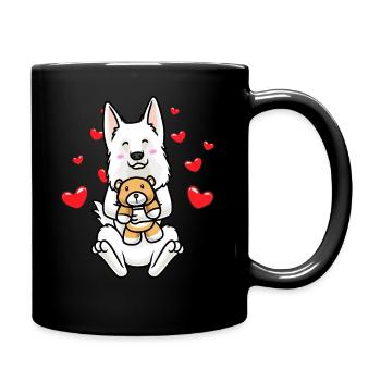 Berger Blanc Suisse Dog White Swiss - Full Colour Mug - black - Right