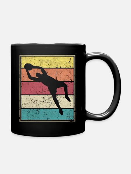 Fussball Torwart - Tasse einfarbig - Schwarz
